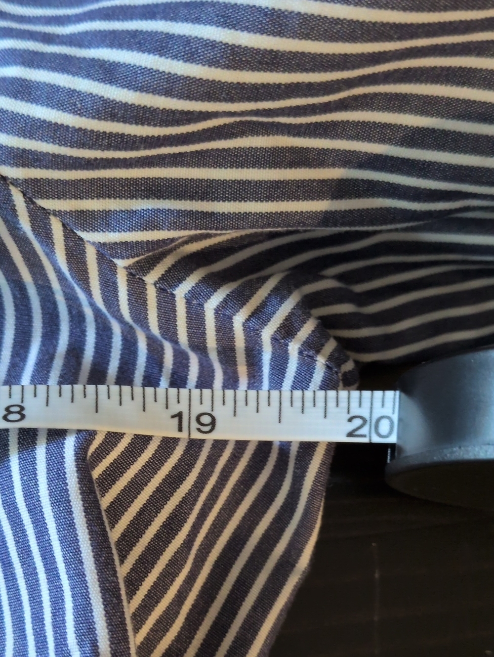 COS Striped Collared Shirt Dress Blue White Size 38 US Medium Button Down Cotton - Picture 8 of 11